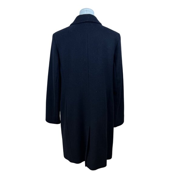 Ralph Lauren Women’s Black Wool-Blend Coat 3-Button Long Sleeve Size 12 - Picture 3 of 8